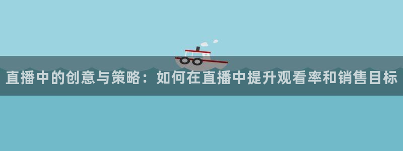 919直播：直播中的创意与策略：如何在直播中提升观看率和销售目标